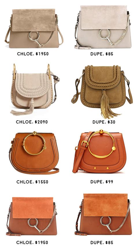 chloe bag dupe faye lookalike|chloe look alike bag.